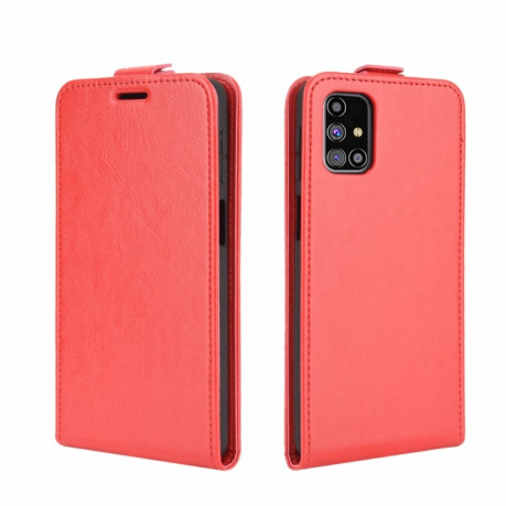 Флип-чехол R64 Texture Single на Samsung Galaxy M31s - красный
