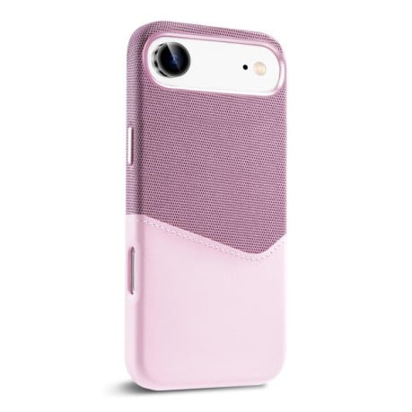 Чехол Kalebol Cloth Textue Stitching Card Slot Magnetic на iPhone Air - розовый