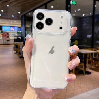 Силіконовий чохол Space TPU Shockproof на iPhone 17 Pro - прозорий