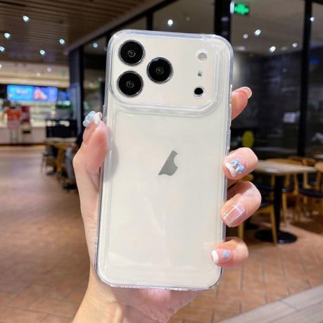 Силиконовый чехол Space TPU Shockproof на iPhone 17 Pro - прозрачный