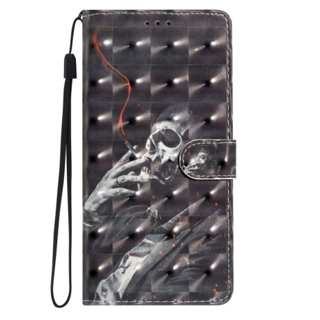 Чехол-книжка 3D Painting для Samsung Galaxy A56 5G - Skull