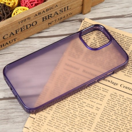 Противоударный чехол GEBEI Acrylic для iPhone 15 - фиолетовый