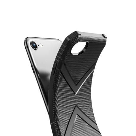 Противоударный чехол Diamond Shield Drop Protection на iPhone SE 3/2 2022/2020 2/7/8 - черный