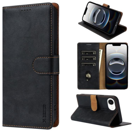 Чехол-книжка NBEKUS CSJ-P1 Solid Color Leather на iPhone 16e - черный