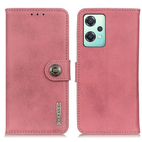 Чохол-книжка KHAZNEH Cowhide Texture на Realme 9 Pro/OnePlus Nord CE 2 Lite 5G - рожевий