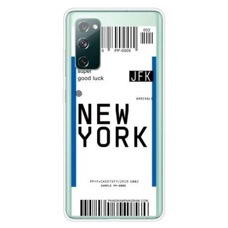 Противоударный чехол Boarding Pass Series на Samsung Galaxy S20 FE - New York