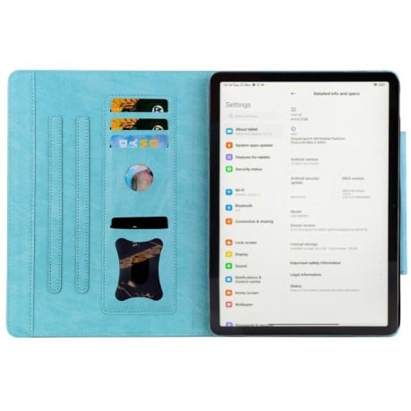 Чохол-книжка Cat Buckle Leather на Xiaomi Redmi Pad 2 - блакитний