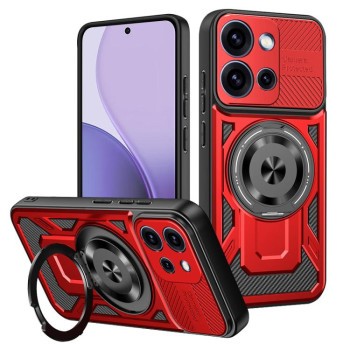 Ударостійкий чохол Armor Rotating Holder MagSafe на OPPO Reno15 Pro Global 5G — червоний