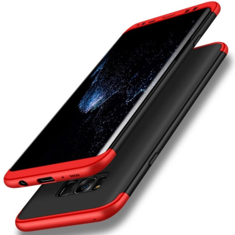 3D чехол GKK Three Stage Splicing Full Coverage Case на Samsung Galaxy S8 + / G9550-черно-красный