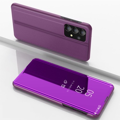 Чехол книжка Clear View для Samsung Galaxy A33 5G - фиолетовый