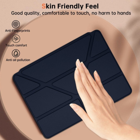 Чехол-книжка Clear Acrylic Demation Leather для Xiaomi Pad 7 / 7 Pro - синий