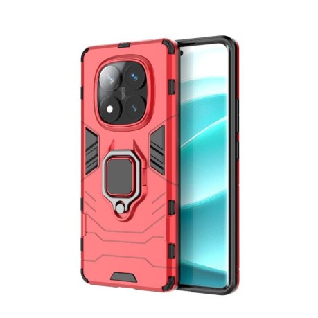 Протиударний чохол HMC 360 Degree Rotating Holder на Redmi Note 14 Pro 4G - червоний