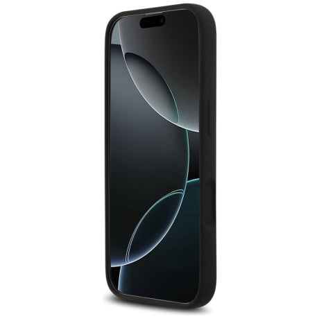 Оригінальний силіконовий чохол Guess Silicone Triangle Logo з MagSafe на iPhone 17 - Black