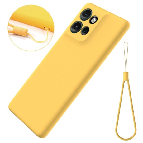 Силіконовий чохол Solid Color Liquid Silicone Motorola Edge 50 Neo / Moto S50 - жовтий