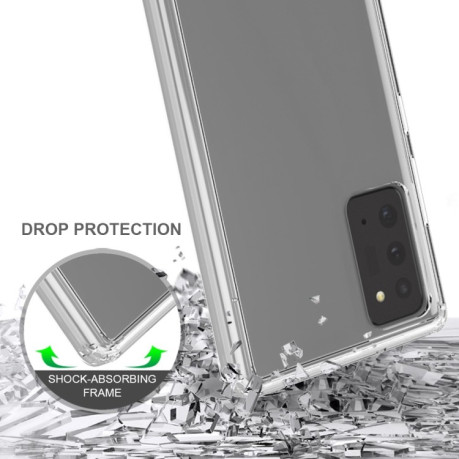Акриловый противоударный чехол HMC на Samsung Galaxy Note 20 Ultra - серый