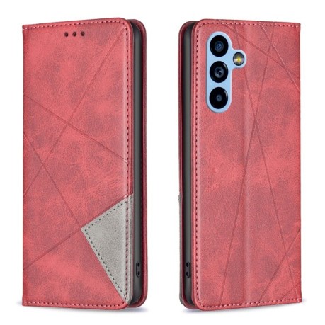 Чехол-книжка Rhombus Texture для Samsung Galaxy A54 5G - красный