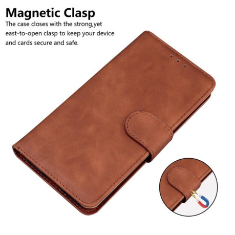 Чехол-книжка Pure Color Magnetic для OPPO Reno13 Global - коричневый