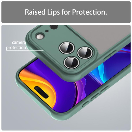 Чехол Fan Dun Series TPU Hybrid PC на iPhone 17 Pro Max - зеленый