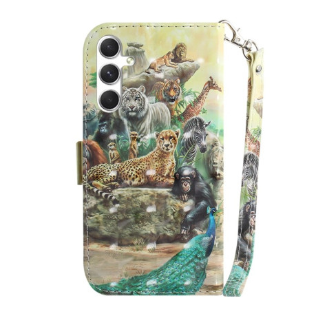 Чохол-книжка 3D Colored Horizontal на Samsung Galaxy S24 5G - Zoo