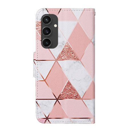 Чохол-книжка Colored Drawing Pattern для Samsung Galaxy S24 FE 5G - Marble