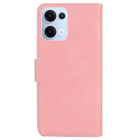 Чехол-книжка однотонный Pure Color с магнитной застежкой на OPPO Reno13 Global - розовый