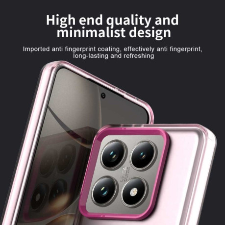 Противоударный чехол MagSafe Holder PC Hybrid для Xiaomi 14T - красный