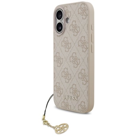 Оригинальный чехол Guess 4G Charms Collection с MagSafe на iPhone 17 - Pink