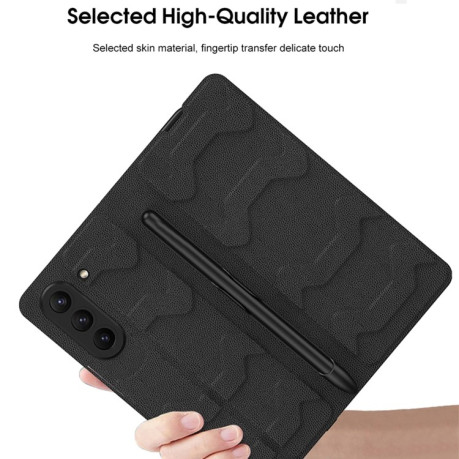 Протиударний чохол GKK Armor with Pen Slots Samsung Galaxy Fold 5 - Carbon Fiber Texture