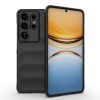 Силіконовий чохол Magic Flannel на Samsung Galaxy S26 Ultra 5G — чорний