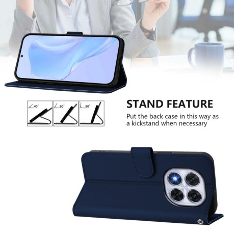 Чохол-книжка Skin Feel S-type для Xiaomi Redmi Note 14 Pro 5G/Poco X7 - синій