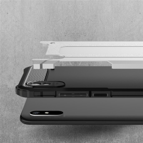 Противоударный чехол Magic Armor на Xiaomi Redmi 9A - серебристый