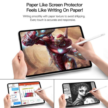 Защитная пленка Paperfeel для iPad Pro 12.9 2018/2020/2021 - прозрачная