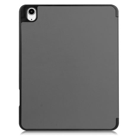 Чехол-книжка Custer Pattern Pure Color 3-Fold Holder на iPad Air 13 2024 - серый