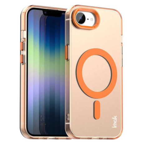 Противоударный чехол IMAK Candy Series Shockproof MagSafe для iPhone 16e - оранжевый
