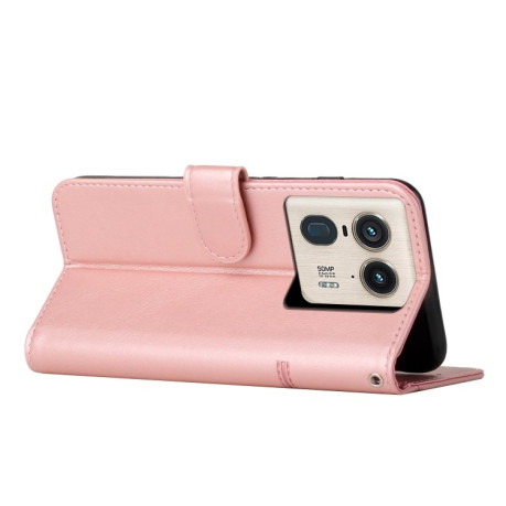 Чехол-книжка Stitching Calf Texture для Motorola Edge 50 Ultra - золото
