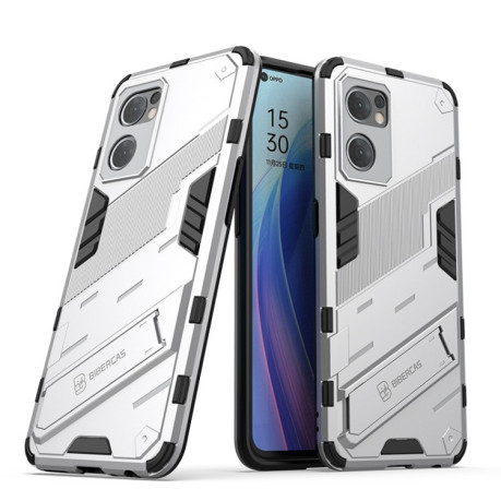 Протиударний чохол Punk Armor для Reno7 5G Global/ Find X5 Lite/OnePlus Nord CE2 5G - сріблястий