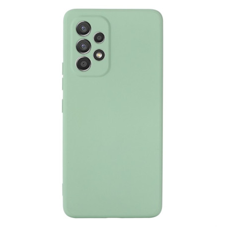 Чехол Solid Color Liquid Silicone на Samsung Galaxy A53 5G - зеленый
