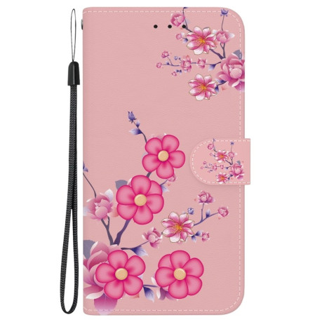 Чехол-книжка Colored Drawing Series на iPhone 16e - Blossoms