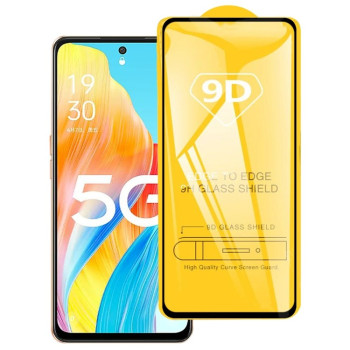Захисне скло 9D Full Glue Full Screen на OPPO A1 5G / 4G - чорне