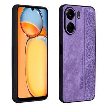 Чохол AZNS з 3D-тисненням та м'яким покриттям Skin Feel на Xiaomi Redmi 13C/Poco C65- фіолетовий