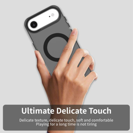 Противоударный чехол Candy Magsafe PC Hybrid TPU для iPhone Air - черный