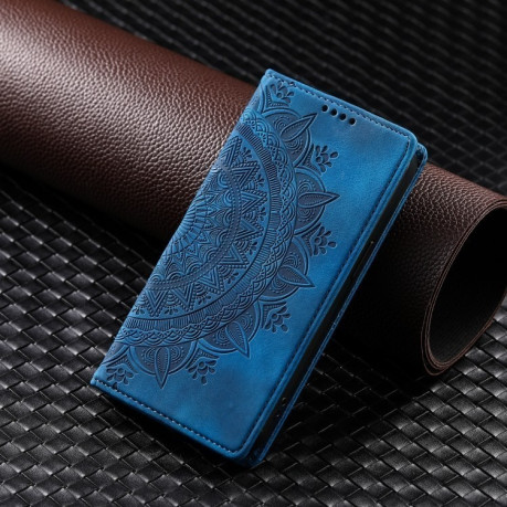 Чехол-книжка Totem Embossed Magnetic Leather для Samsung Galaxy A16 5G - синий