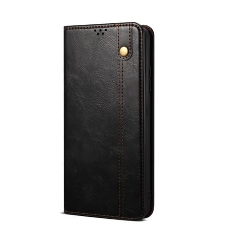 Чохол-книжка Simple із еко-шкіри Crazy Horse з воском на OnePlus Nord CE4 - чорний
