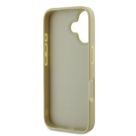 Оригинальный чехол Guess Big Metal Logo Fixed Glitter для iPhone 16 Plus - Gold