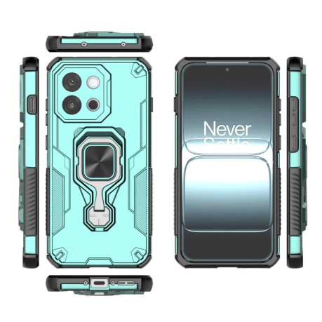 Противоударный чехол Metal Kickstand TPU Hybrid PC для OnePlus 13T - зеленый