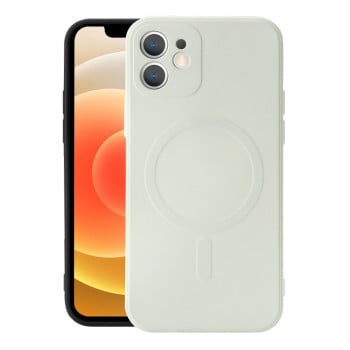Противоударный чехол Liquid Silicone Full (Magsafe) для iPhone 12 Pro - белый