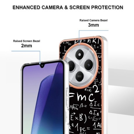 Протиударний чохол Electroplating IMD для Xiaomi Redmi 14C 4G/Poco C75/Redmi A4 5G - Equation