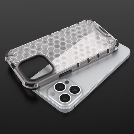 Противоударный чехол Honeycomb на iPhone 14 Plus - черный