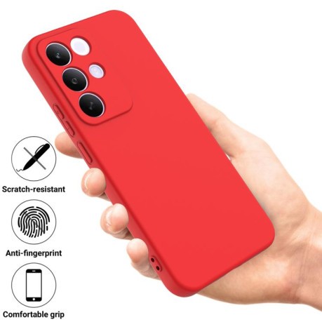 Силиконовый чехол Solid Color Liquid Silicone для Realme C85 Pro 4G — красный