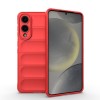 Силіконовий чохол Magic Flannel для Samsung Galaxy S25 Edge 5G - червоний
